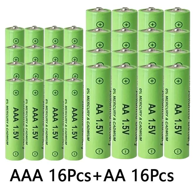 1.5V AA+AAA Ni Mh Rechargeable Battery, AAA Alkaline 3800-3000Mah,For Flashlights, Toys, Clocks, MP3, Nickel Hydrogen Batteries