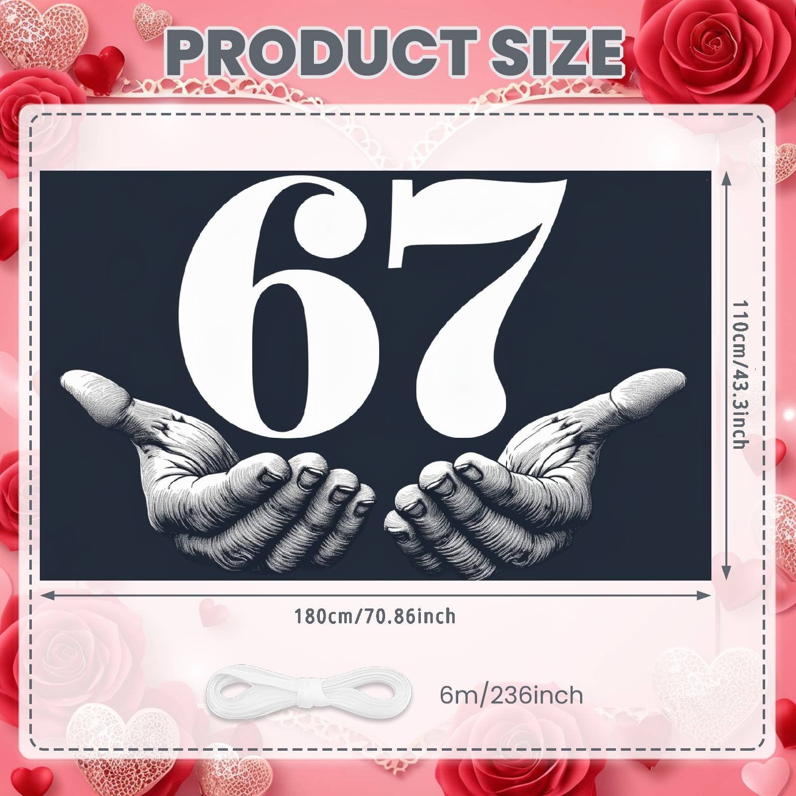 67th Anniversary Display Classic Design 67 Milestone Backdrop Birthday Event Background Milestone Theme Milestone Backdrop