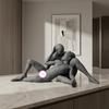 Nude Male Statue 3D Printed 2 Naked Men Figurine Minimalist Naked Body Sculpture for Modern Home Desktop Decor