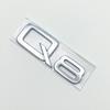 3D ABS Numbers Letters Q2 Q3 Q4 Q5 Q6 Q7 Q8 Emblem for 111a Q series Car Fender Trunk Rear Logo Sticker Black Silvera111