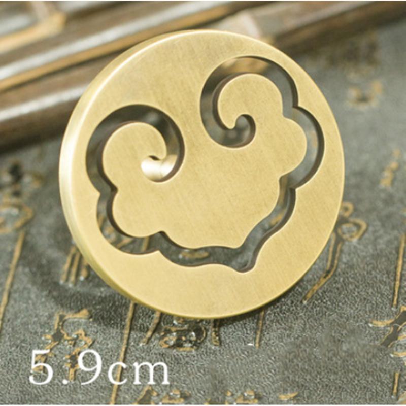 5.8cm Pure Copper Incense Seal Tools Incense Supplies DIY Household Indoor Incense Play Expansion Incense Mold Incense Devices