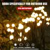 8 LED Solar Firefly Light Waterproof Outdoor Garden Decoration Landscape Lights Lawn Lantern Suitable for Festive Decoration