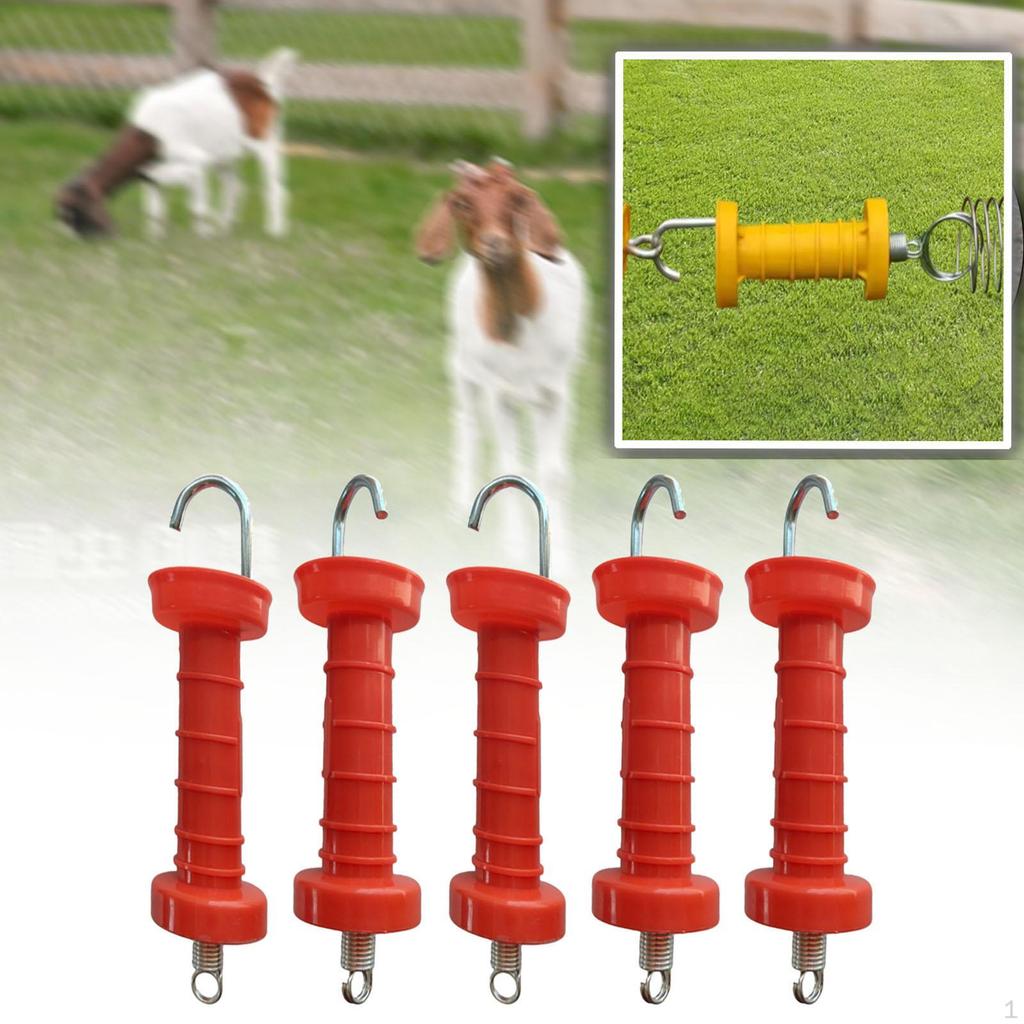 5 Pieces Electric Fence Gate Handle Insulators Ranch Accessories Replace Parts