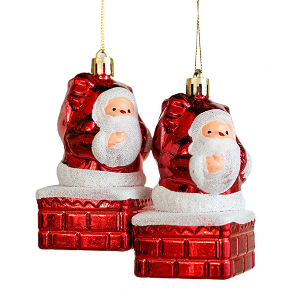 Mushroom Christmas Decoration Christmas Pendant Festive Christmas Tree Ornaments Santa Claus Xmas Decorations for Home Car Set