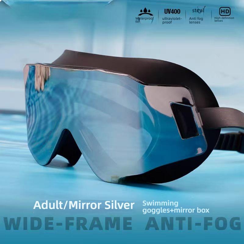 Adult Customized Silicone Swimming Goggles PC Lens UV Anti-fog Swimming Goggles Electroplated Racing Swimming Goggles