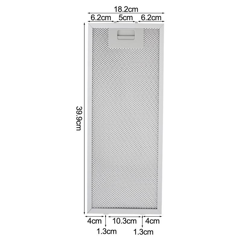 Aluminum Filter Cooker Hood Filter Maintain Air Circulation 5 Layers Aluminized Kitchen Ventilation For Cooker Hood