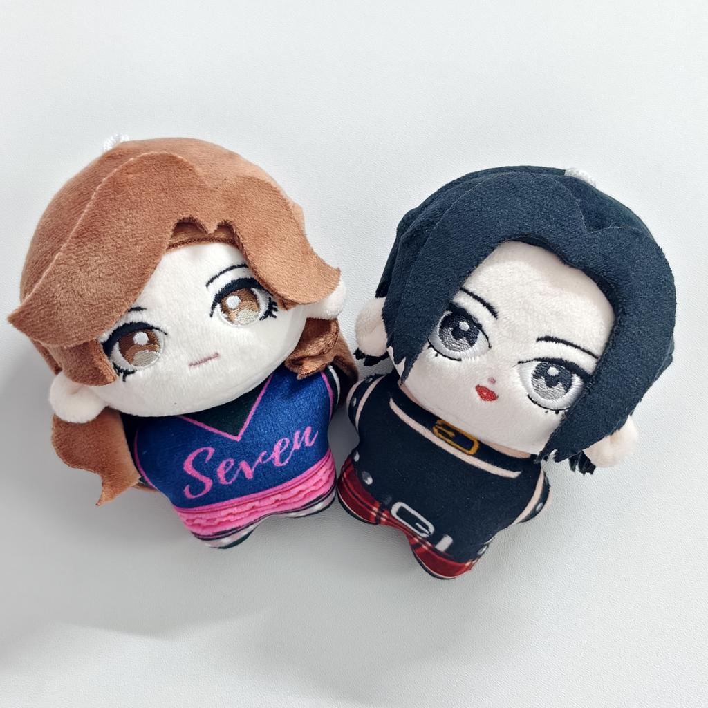 10cm Anime Nana Plush Doll Keychain Soft Stuffed Toy Pendant Bag Charm Collectible Gift for Boys and Girls