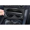 Carbon Fiber Fit For Benz ML GL Car Central Console Water Cup Frame Trim 2012-16