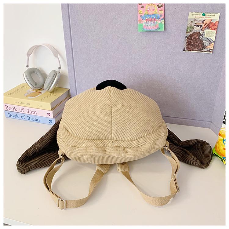 3D Cartoon Dog Backpack for Women - Large-Capacity Schoolbag with Doll Gift