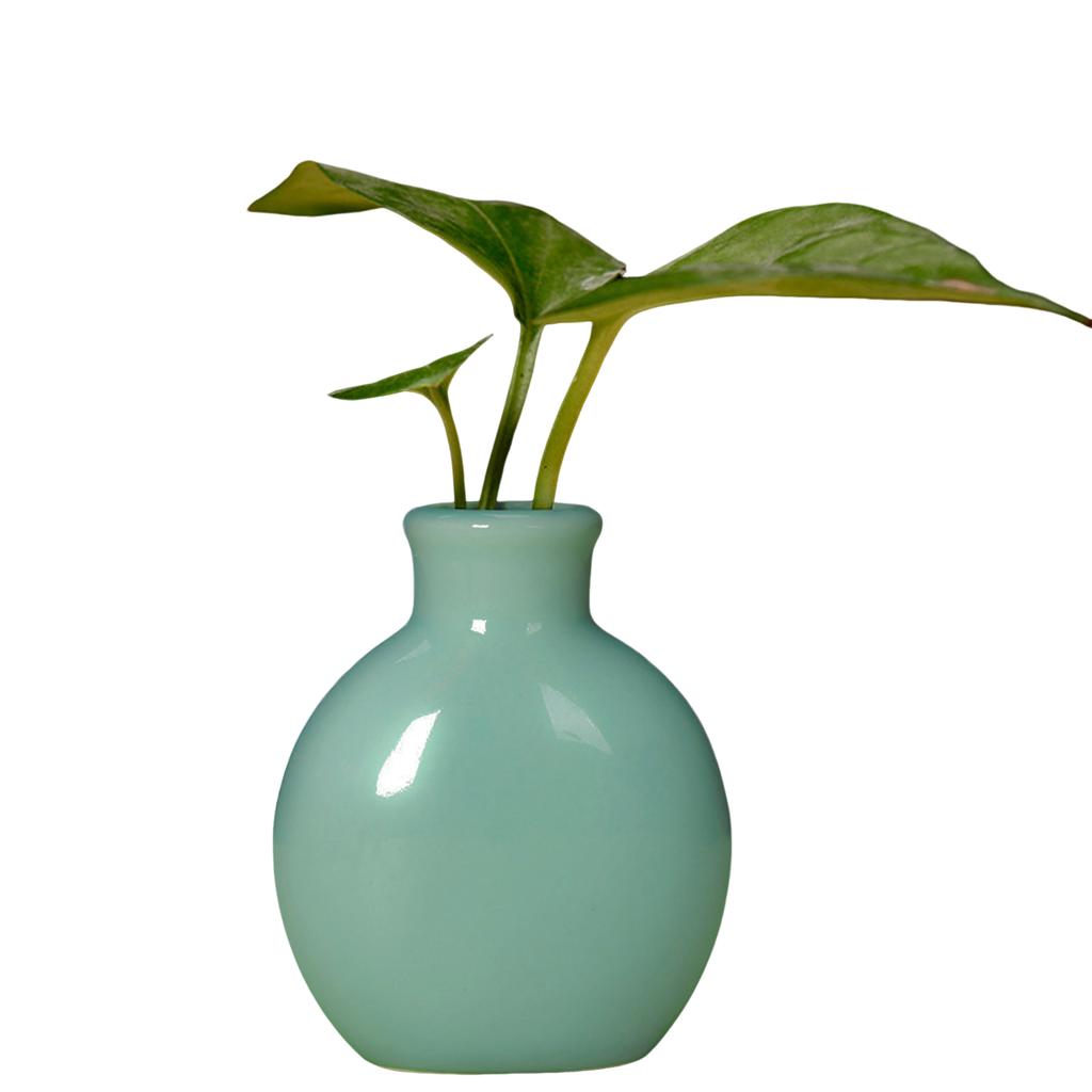 Mini Vase Ornament 7.5x6cm Ceramic Small Vase Dining Room Living Room Bathroom Desktop Decoration Vase Home Decoration Props