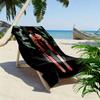 Chainsaw Man Print Beach Towel, Large Soft Quick Dry Towel for Beach Camping Swimming