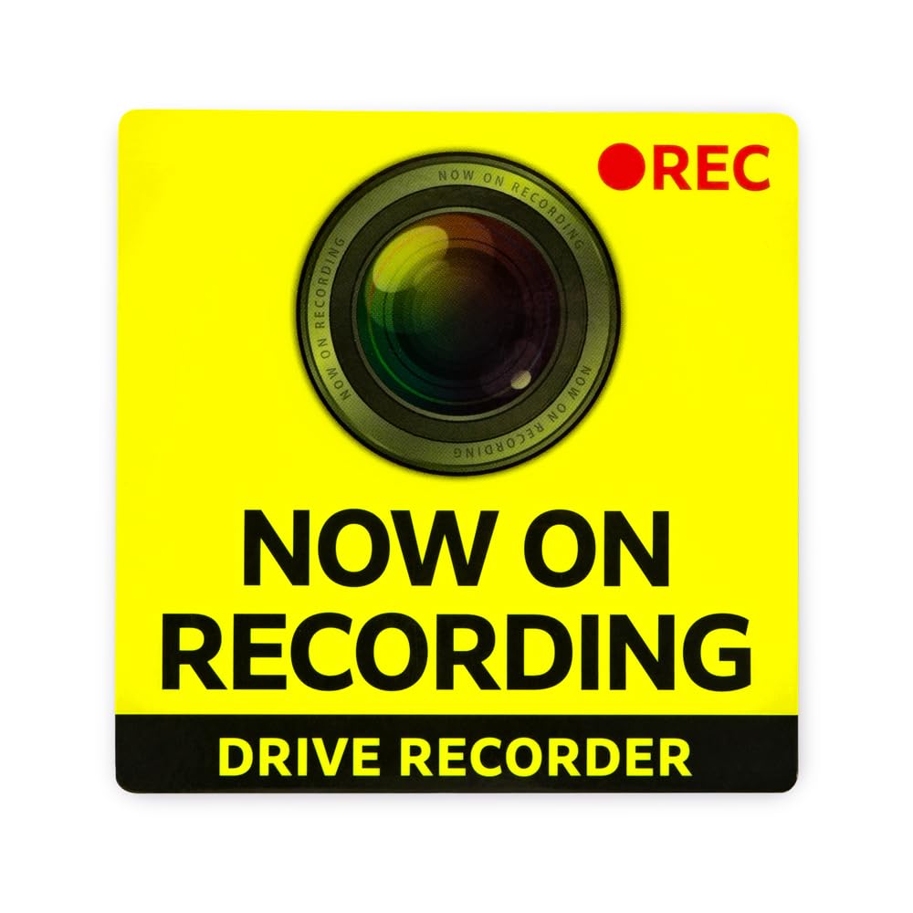 Ahmuse Car Magnet with Dash Cam 360 Degree Fluorescent Yellow (English) Waterproof, Weatherproof, Dash Camera, Recording