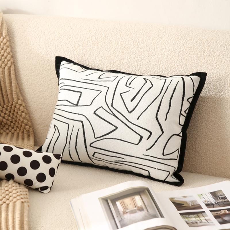 

Минималистские подушки в стиле Ins, наволочки, легкие плюшевые прикроватные украшения для гостиной, наволочки (Без ядра подушки) 35*50cm