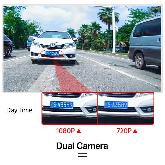 10'' Rearview Mirror Dash Cam Front & Rear 1080P Dual Recording, Backup Camera, 24H Parking Monitor, Night Vision for Cars