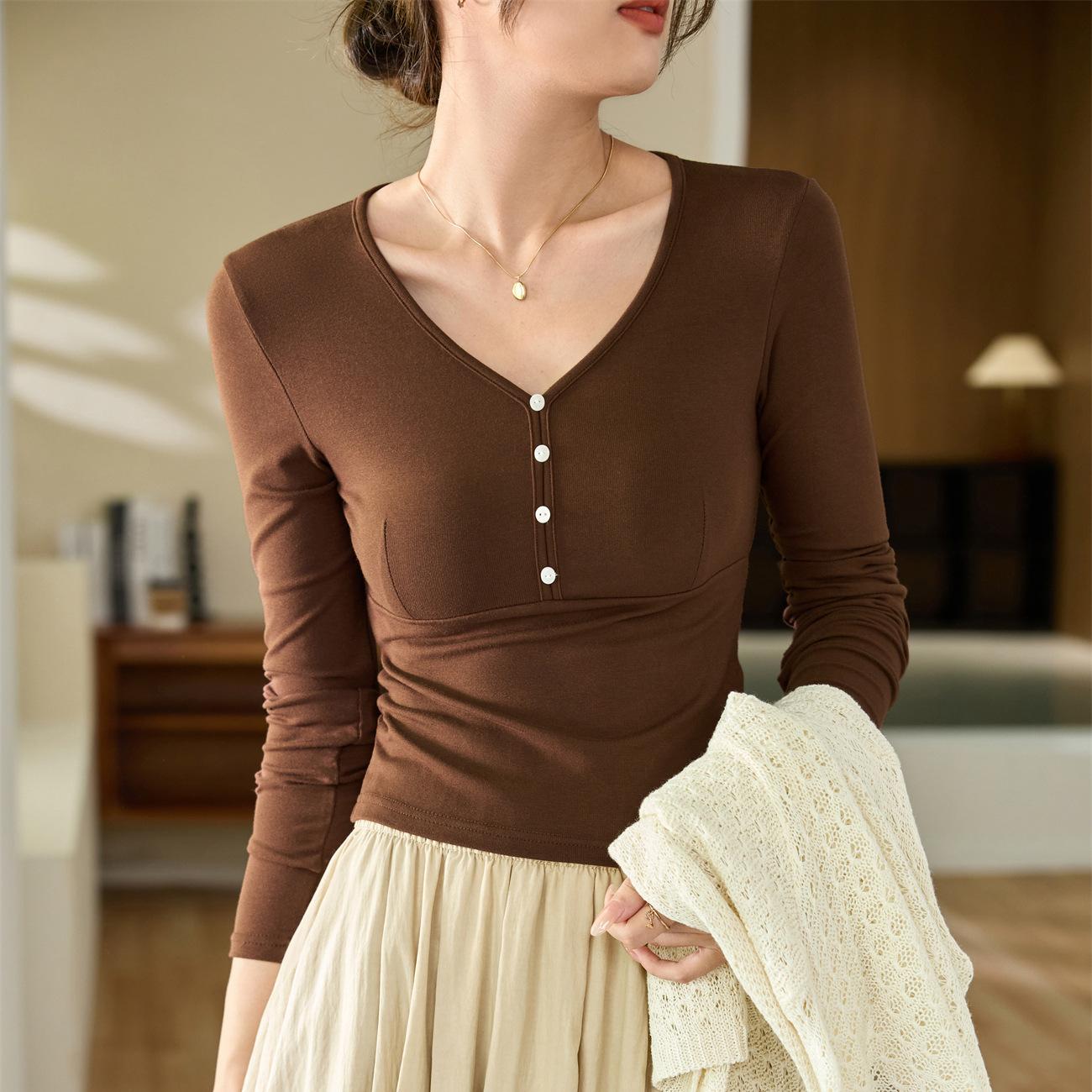 

Футболка с рисунком «стиль жизни», женская, с длинным рукавом, осенняя, новая, с пряжкой из ракушки, Pure Desire 2XL