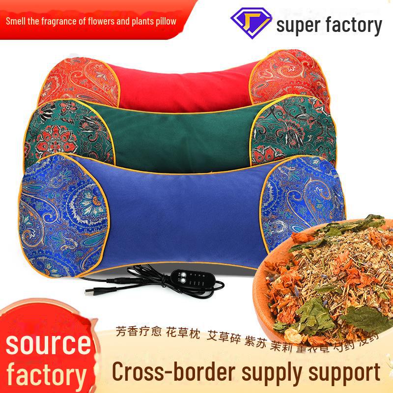 Elektrisches Beifuß Kräuterwärmekissen für die Halswirbelsäule - Abnehmbar & Mediziniert für Moxibustionstherapie