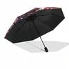 1PC Princess Magic Umbrella-8-Rib Reinforced, Automatic Open, Lightweight & Durable, Fashion Accessory for Outdoor, Beach L0369