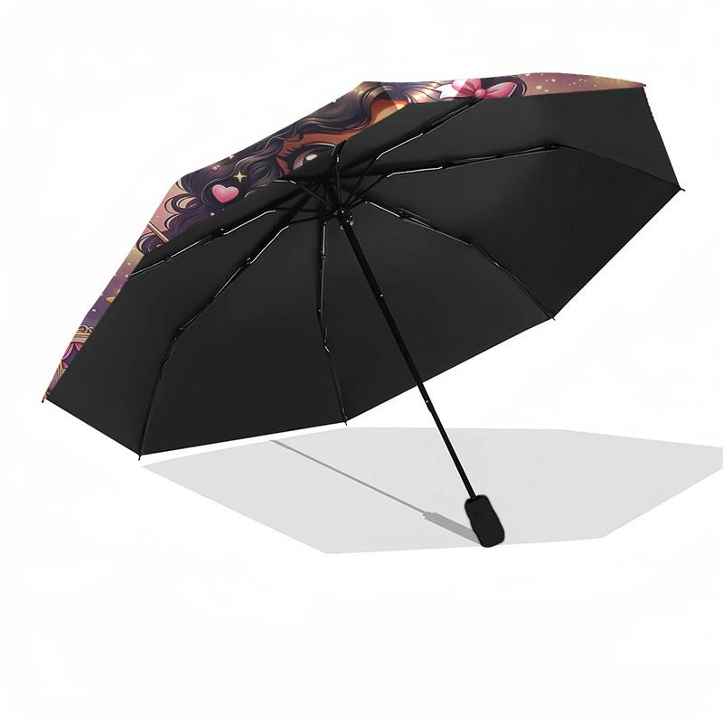 1PC Princess Magic Umbrella-8-Rib Reinforced, Automatic Open, Lightweight & Durable, Fashion Accessory for Outdoor, Beach L0369