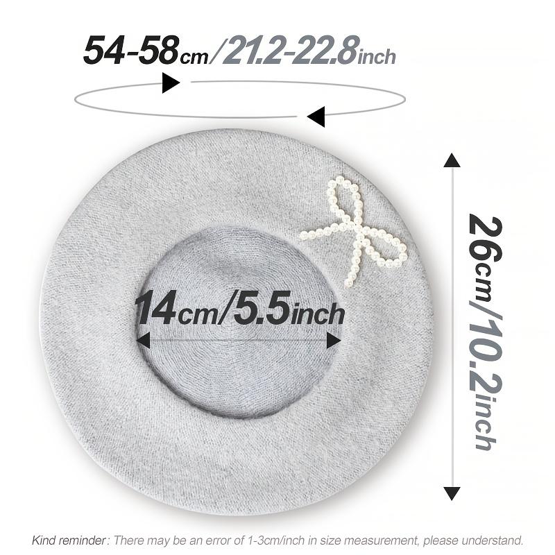 1pc Solid Color Women's New Bow Wool Beret, Suitable for Daily Use, Available in Multiple Colors