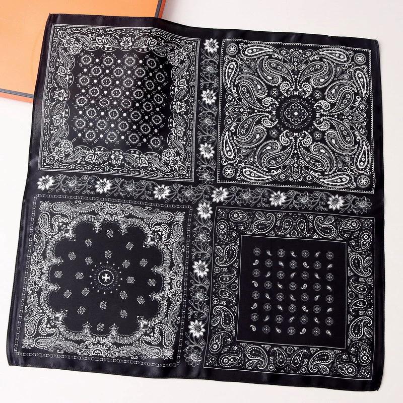 Neuer 100% Naturseide Schal Halstuch Foulard Damen Bandana Schals Frauen Hijab Schal Wickeltuch Quadratisches Kopftuch