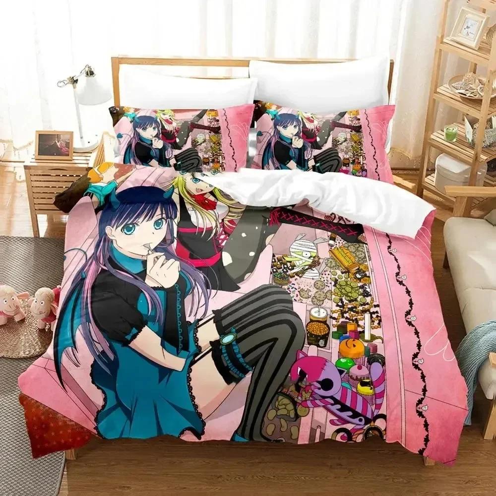 3D Anime Panty Stocking Garterbelt Bedding Set Duvet Cover Bed Set Quilt Cover Pillowcase Comforter King Queen Size Boys Adult
