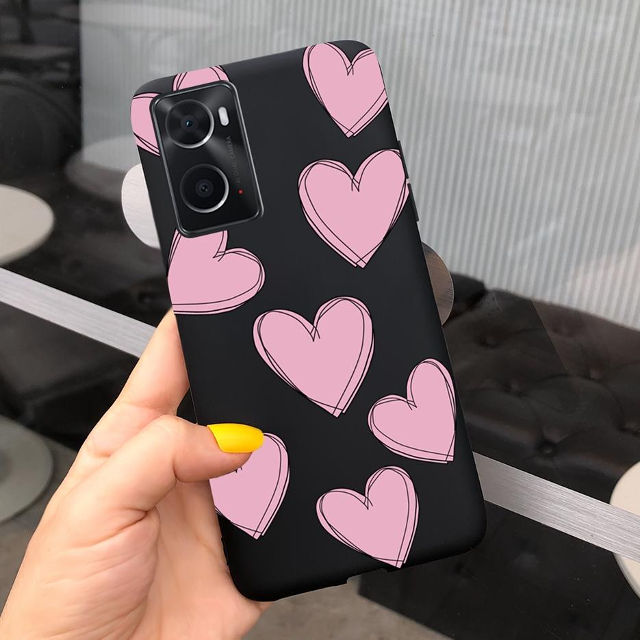 For Oppo A76 Case CPH2375 Fashion Cartoon Girls Cover For Oppo A96 Soft Silicone Case For Oppo A36 A 76 96 OppoA76 OppoA96 Shell