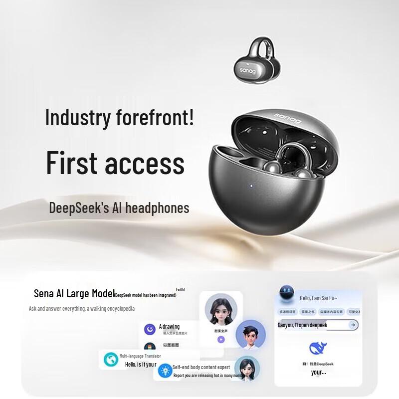 

Saina S6SPro AI Bluetooth Ear-Clip Sports Headset