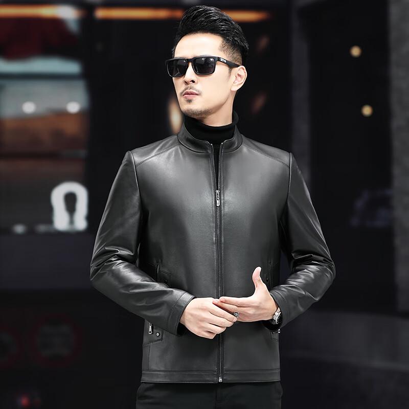 KAISER Men's Genuine Lambskin Leather Jacket