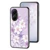 For Xiaomi Poco F7 5G/Redmi Turbo 4 Pro 5G Case Floral Pattern TPU+Tempered Glass Protective Phone Cover
