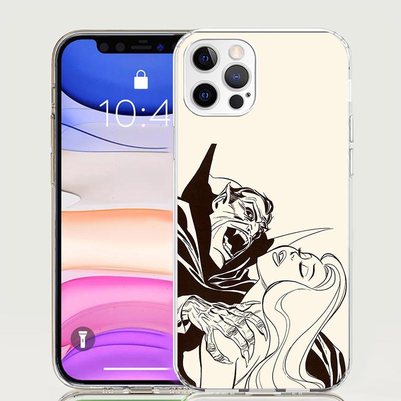 Gothic Vampire Scarlet Art Phone Case for Apple iPhone 17 Air 16 15 Plus 14 + 13 Mini 12 11 Pro Max 7 8 SE 16Max Soft Shell Cove