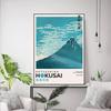 Japanese Katsushika Hokusai Wave Mountain Canvas Painting Wall Art Poster Print Picture for Room Interior Home Decor Cuadros