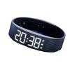 LED Digital Alarm Clock Watch Waterproof Snooze-proof Fitness Wristbands with Running Pedometer Adjustable Alarm Bracelet