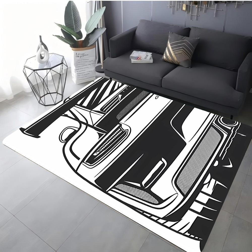Cool Racing Car Design Carpet for Bedroom and Living Room Decor Non-Slip Area Rug for Sofa Washable Floor Mat Cofee Table Mat