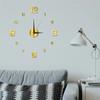 3D Luminous Wall Clock Frameless Acrylic DIY Digital Clock Wall Stickers Mute Clock for Living Room Bedroom Office Wall Decor