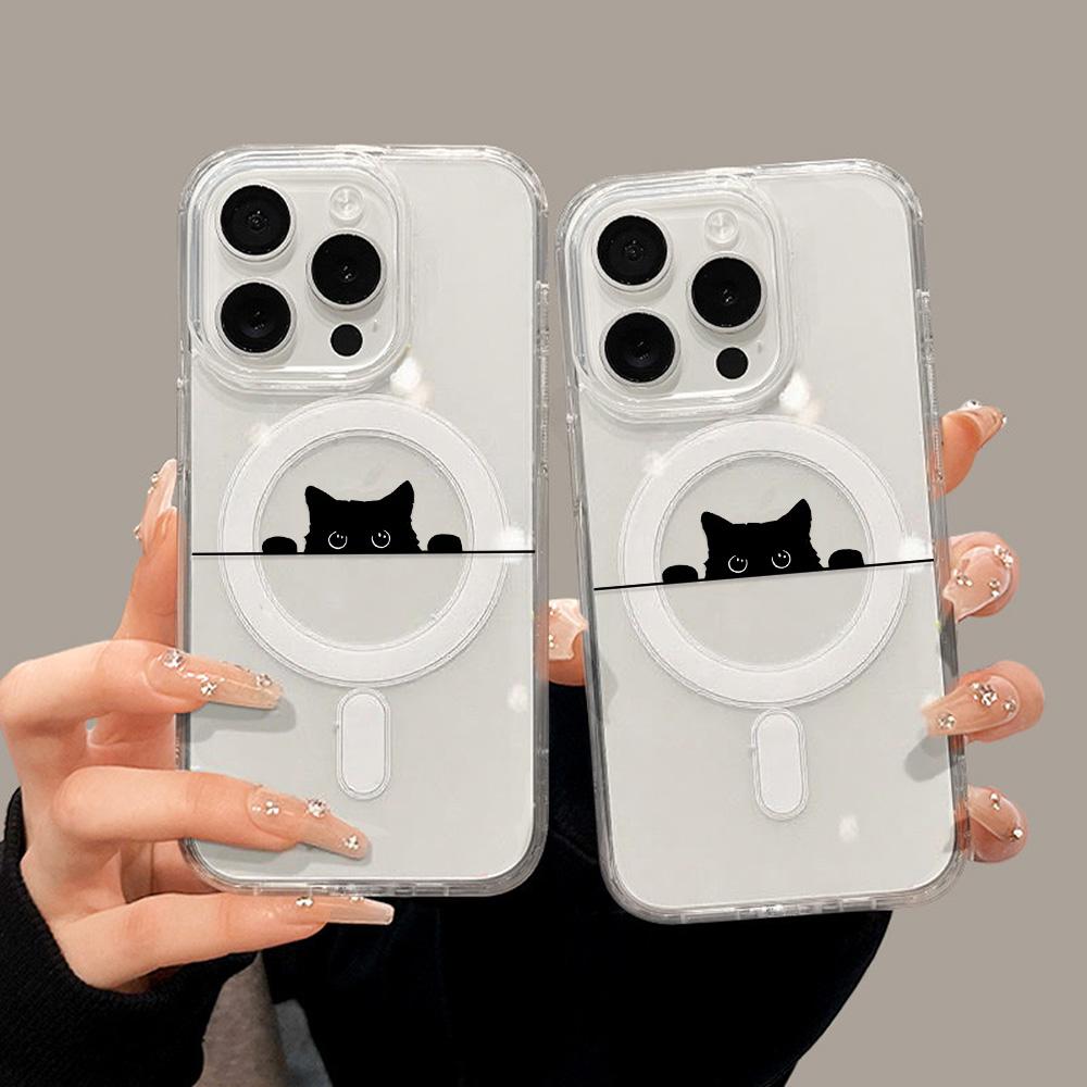 Magnetic Phone Case for iPhone 12 14 16 17 Pro 17 16 15 14 13 12 Pro Max  12 13 14 15  16 High Quality Shockproof Shell Full Protection Cute Style