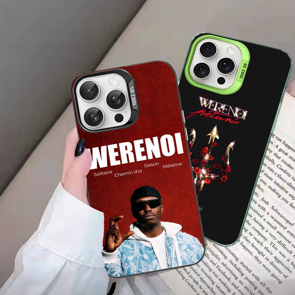 Rap W-WerenoiES Phone Case For IPhone 17 16 15 14 13 12 11 Pro Max Plus Color Silver Cover