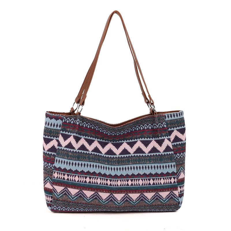 2025 spring new ethnic style women's bags, fashionable contrasting colors, large-capacity niche women's bags, shoulder bags, tote bags, women's bags