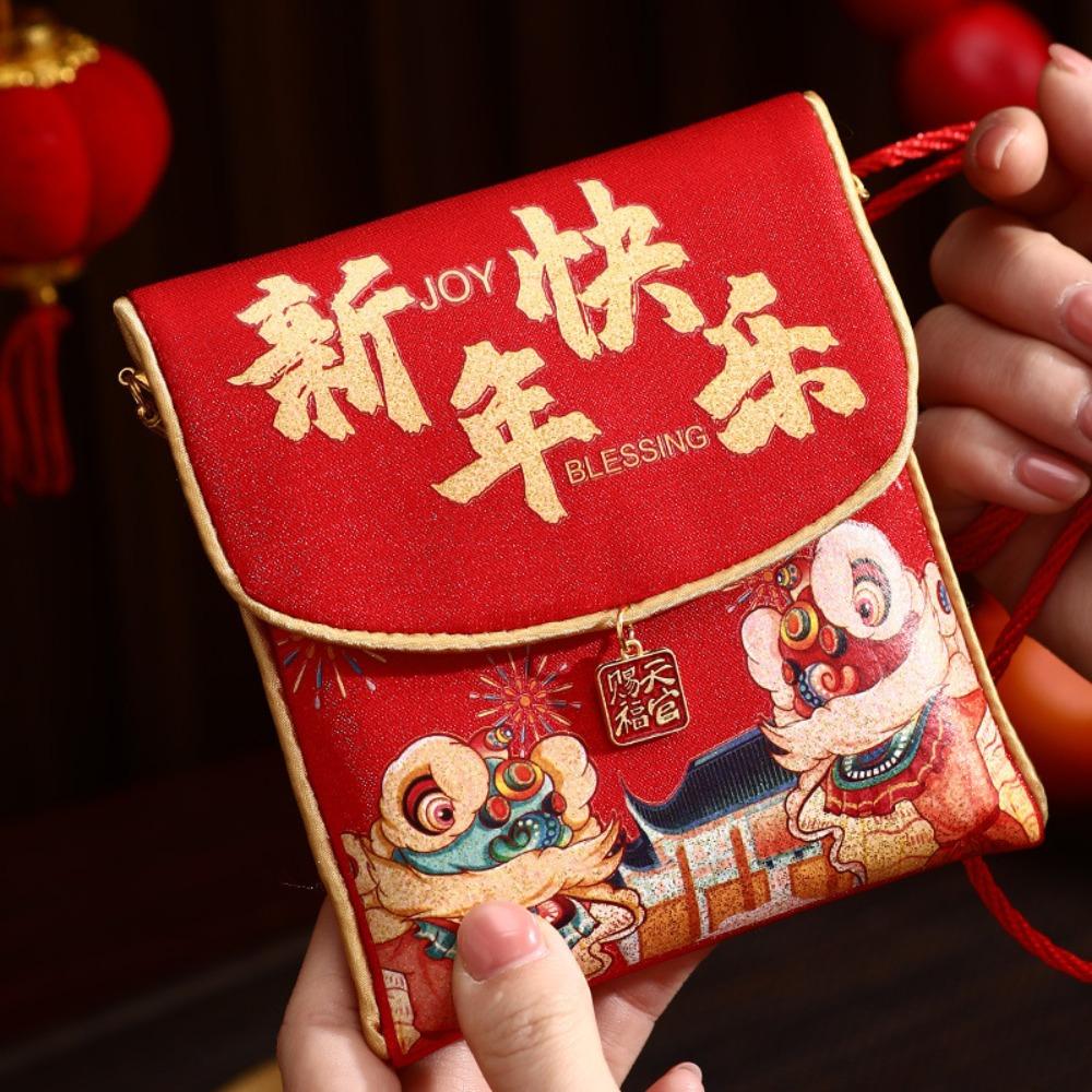 Traditional New Year Red Envelopes Blessing Red Pocket Chinese Lucky Money Bag Celebration Party