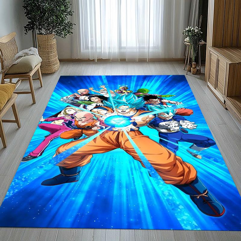 

Anime D-Dragon Ball Game Cartoon Living Room Non-Slip Area Rug Soft Carpet for Bedroom Kids Playroom Sofa,Home Decor Doormat 40x60cm