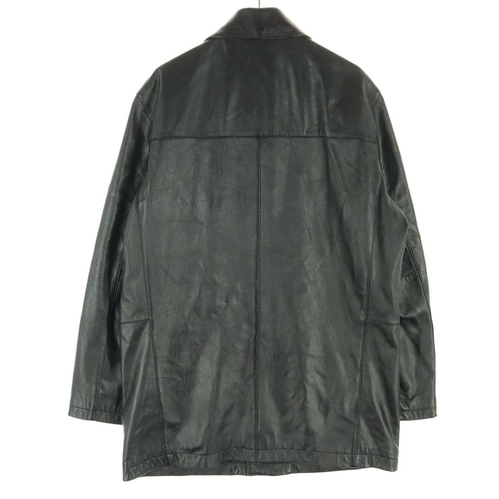 Beauty Products GRANDLY Long Sleeve Stainless Color Leather Coat S Black Men's Used