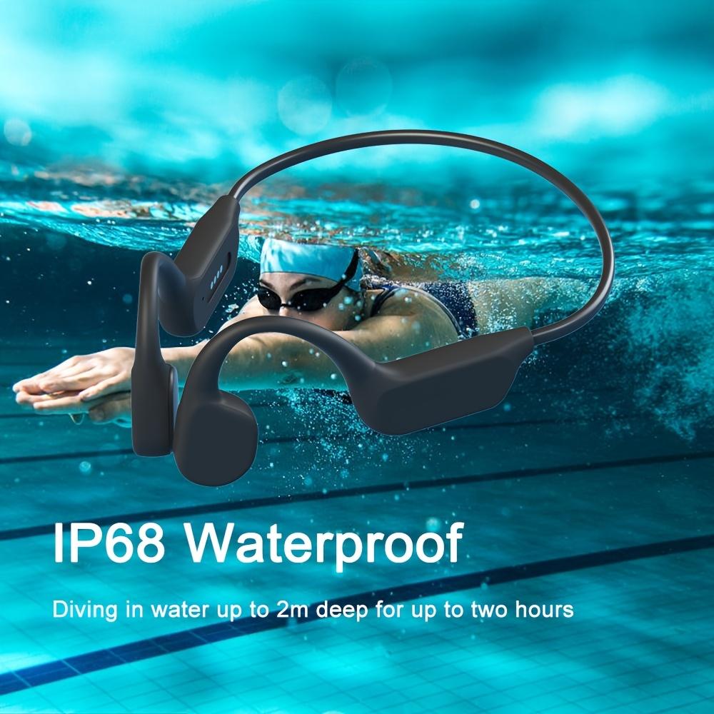 IPX8 Waterproof Swimming Headphones 32GB Wireless Bone Conduction Earphone Bluetooth 5.4 Headset For Diving Sports Cycling