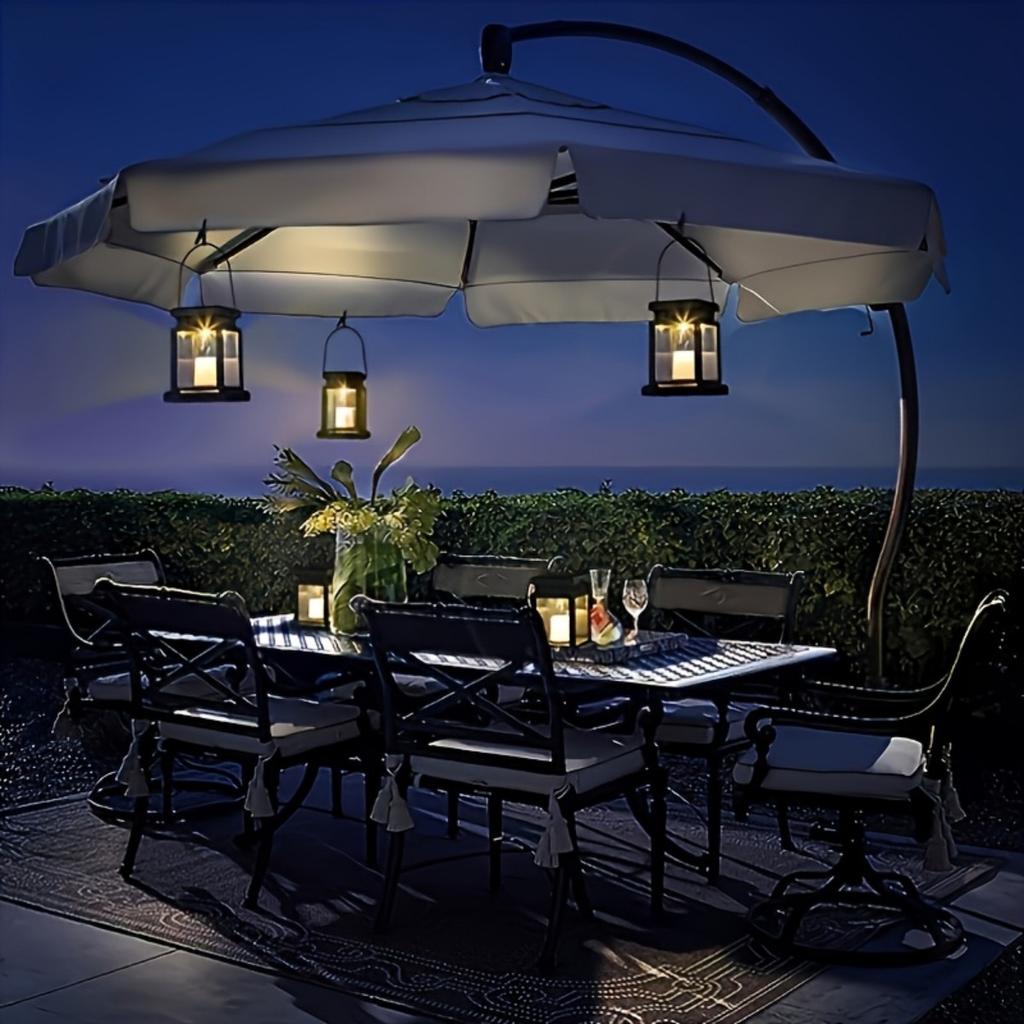 Solar Lanterns, Flickering Flameless Candle LED Lights, Solar Lights Garden Outdoor Hanging Decoration for Table, Patio, Outdoor Party Decoration