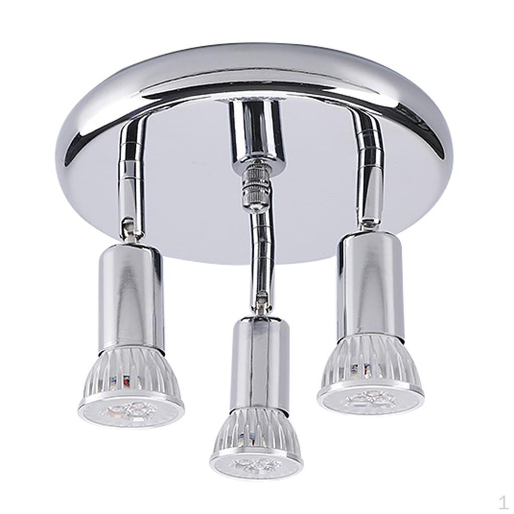 

3-Head Adjustable Ceiling Fixture Silver-Warm White