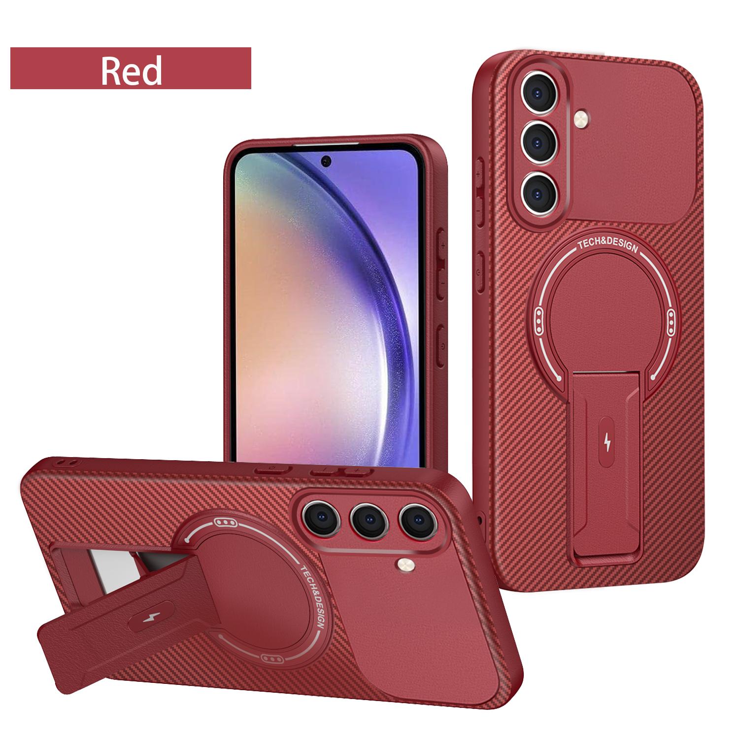 

For Samsung A15 Case Galaxy A16 Phone Case Galaxy A25 A26 A17 A35 A55 A36 A56 Cover Magnetic Mounting Bracket Protect Back Cover Galaxy A36