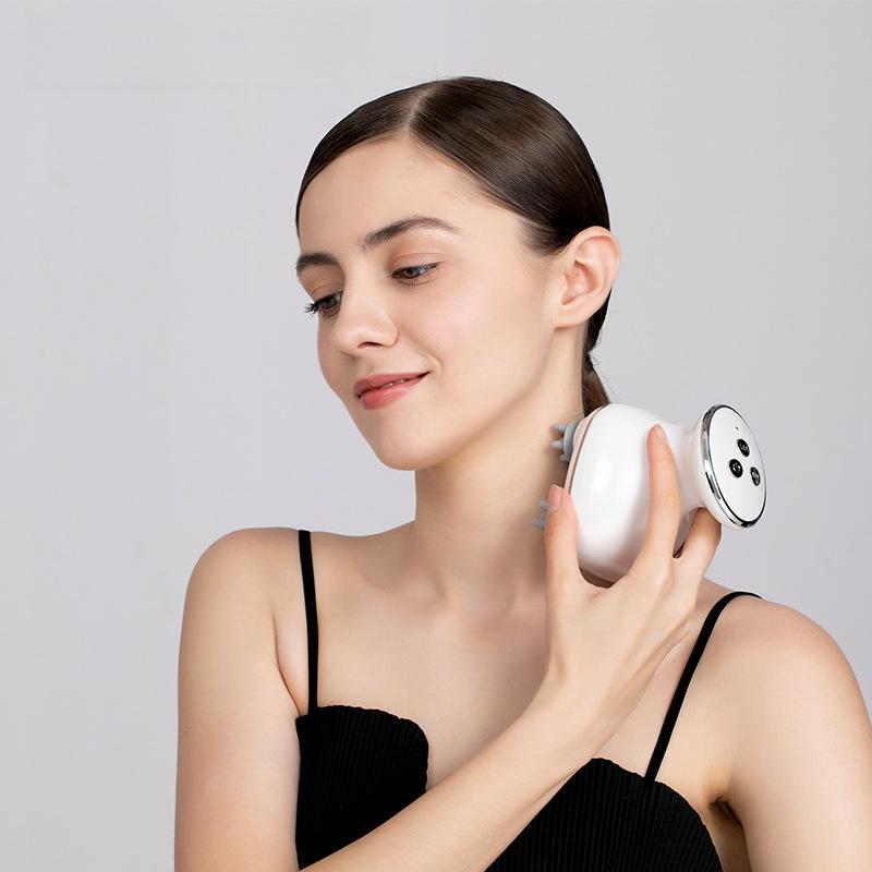 Electric Scalp Massager Household Head Massager Rechargeable Micro-current Massage Comb EMS Medicine Applicator Liquid Guide Comb