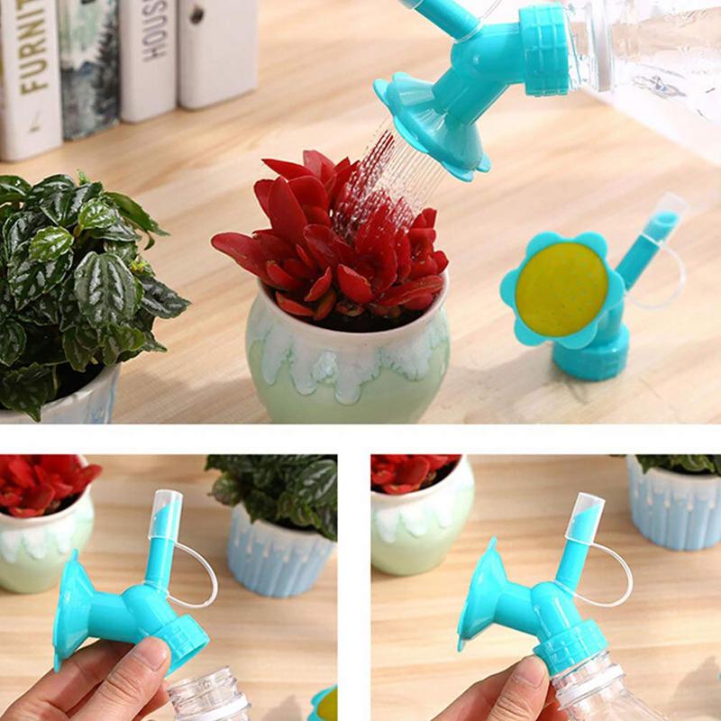 2 In 1 Watering Nozzle Sun Flower Automatic Watering Waterer Gardening Beverage Bottle Succulents Irrigation Tools
