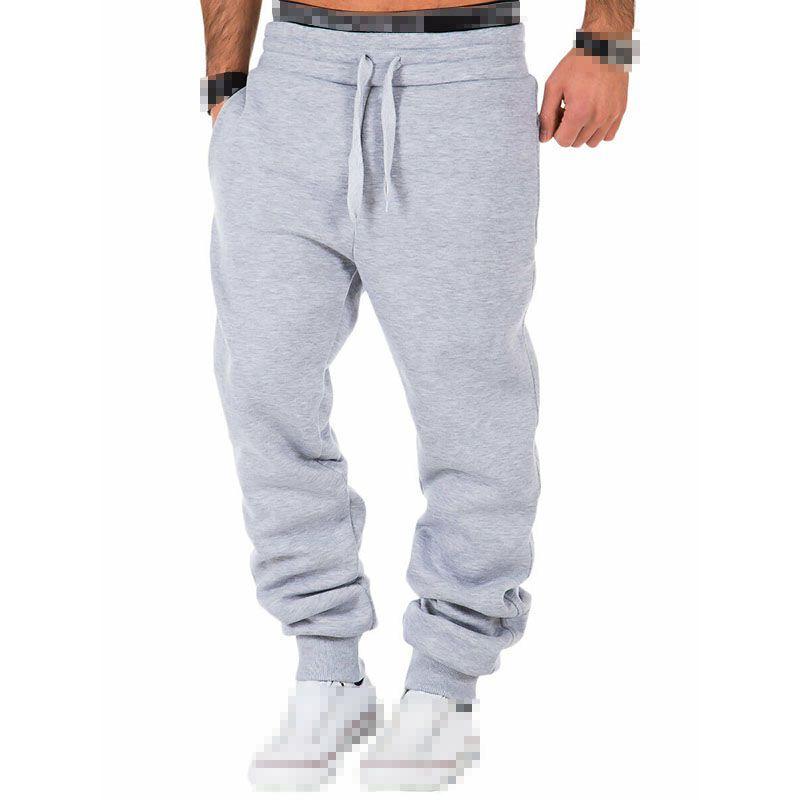 Men's Cotton Blend Jogger Sweatpants With Elastic Waist And Adjustable Drawstring
