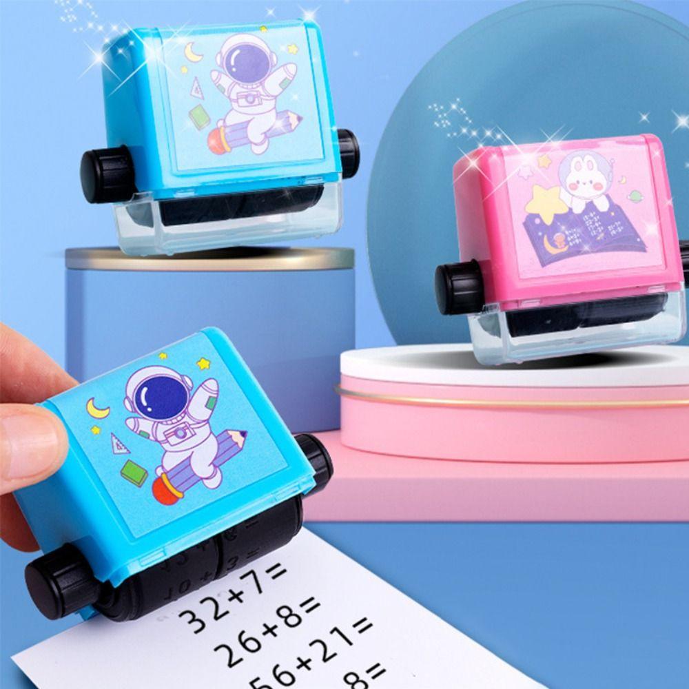 Cartoon Roller Arithmetic Seal DIY Children Math Stamp Cute Children