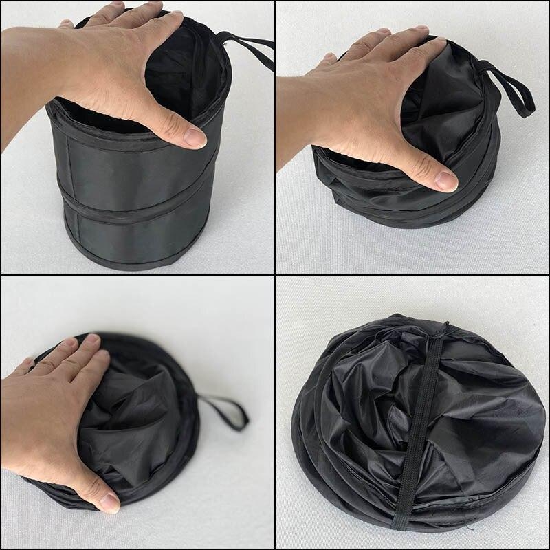 KKJOY Car Trash Portable Vehicle Garbage Can Foldable Pop-up Waterproof Bag Waste Basket Auto Accessories Interior Car Accessory