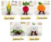 Eco-friendly Vegetable Plush Toy: Red Umbrella Mushroom & Eggplant Doll for Restaurant Decoration